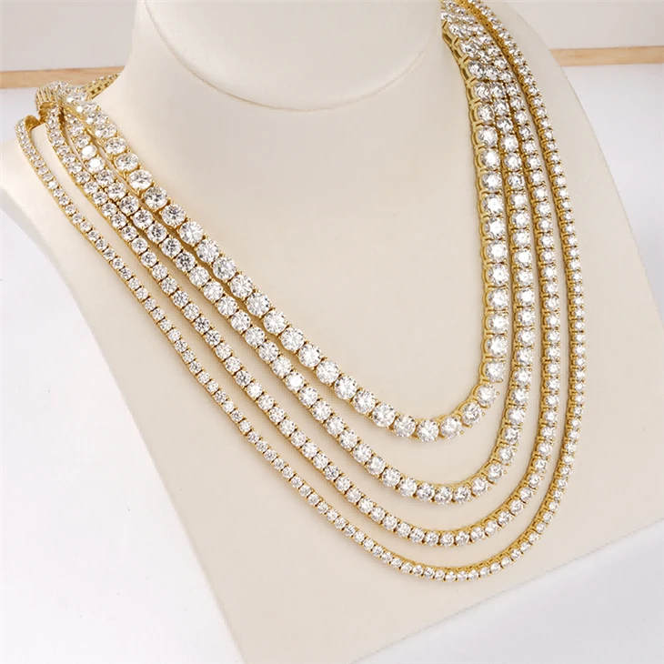 Moissanite Tennis Necklace