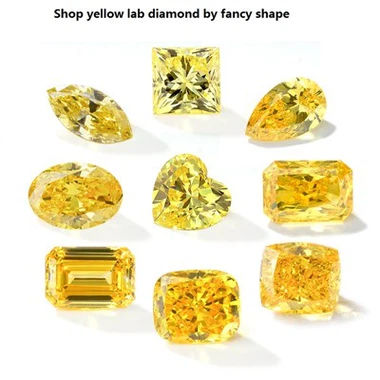 Fancy gule IGI -sertifiserte voksne diamanter